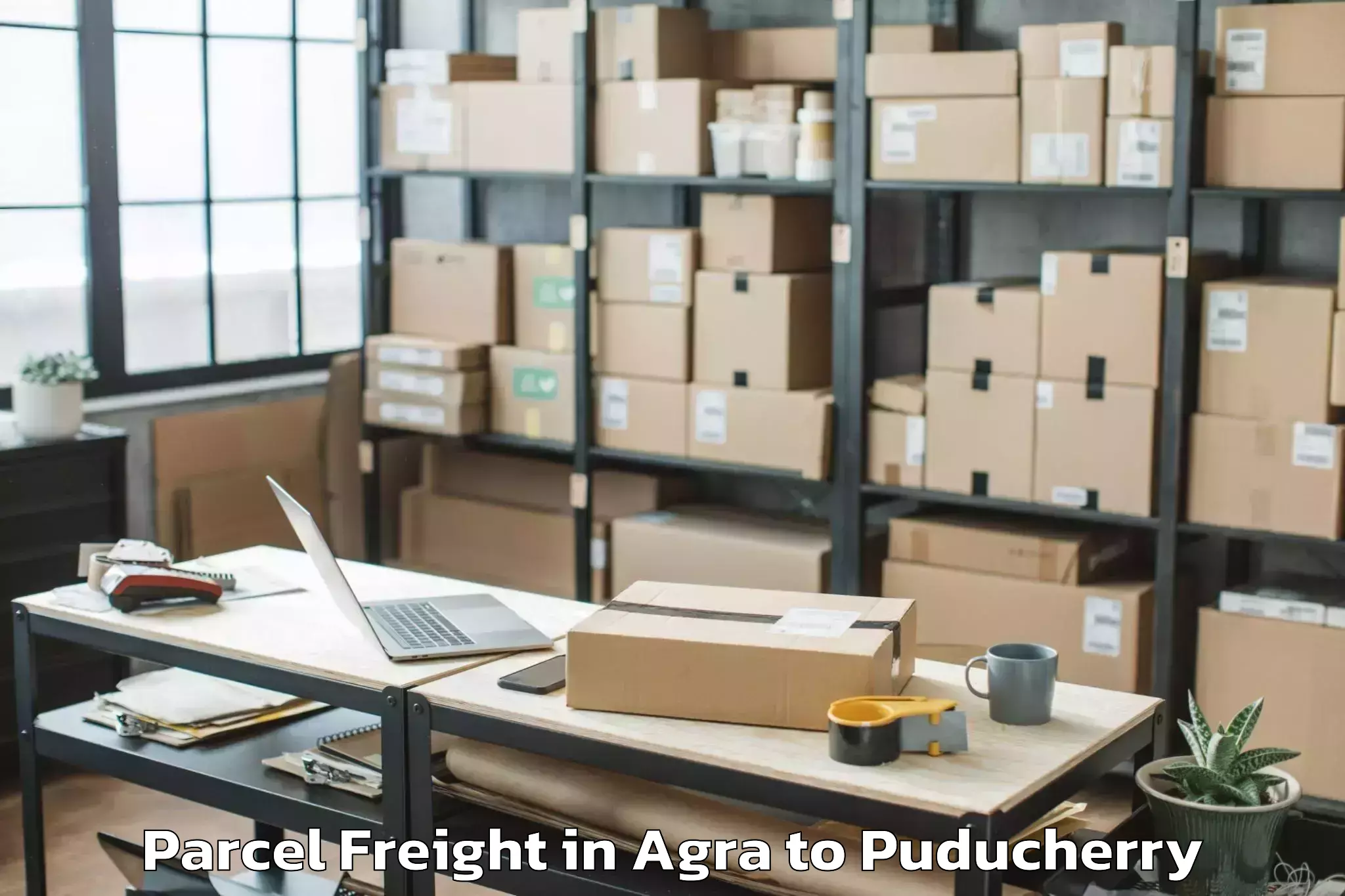 Quality Agra to Pondicherry University Parcel Freight